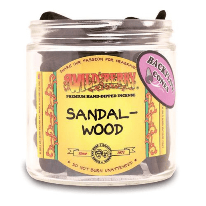 Wild Berry Backflow Incense Cones 1pc / Sandal-wood Vapexcape Vape and Bong Shop Regina Saskatchewan