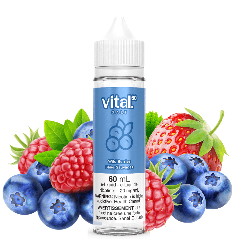 Wild Berry by Vital 60 Salt 60ml / 12mg Vapexcape Vape and Bong Shop Regina Saskatchewan