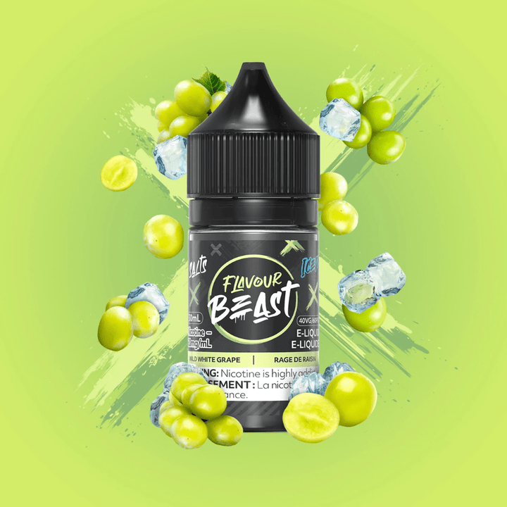 Wild White Grape Iced Salts by Flavour Beast E-Liquid 30ml / 20mg Vape Superstore  Saskatchewan Canada