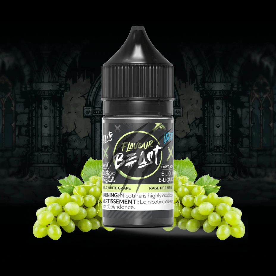 Wild White Grape Iced Salts by Flavour Beast E-Liquid 30ml / 20mg Vape Superstore  Saskatchewan Canada