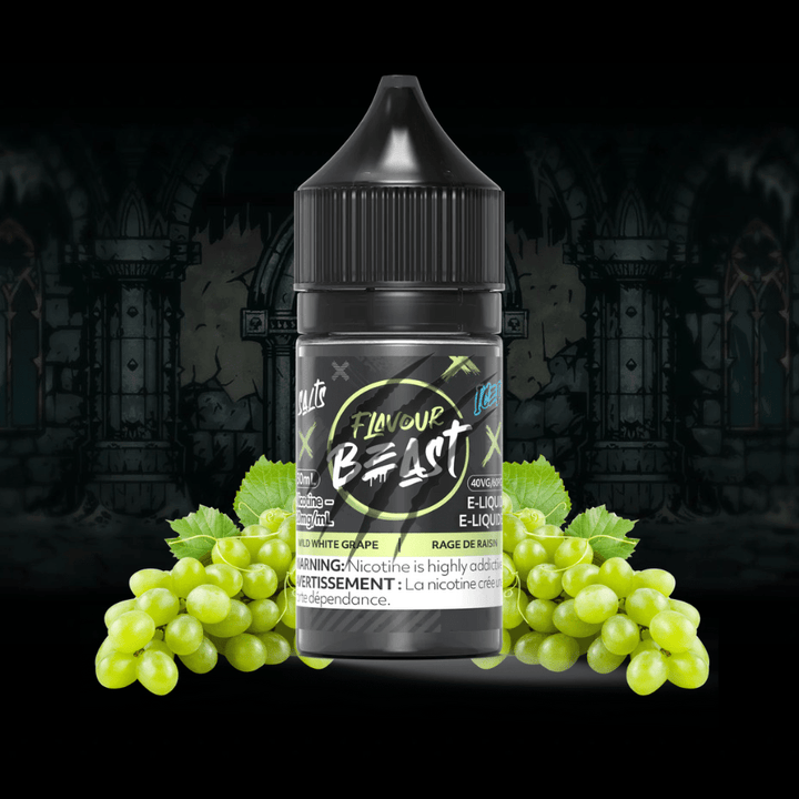 Wild White Grape Iced Salts by Flavour Beast E-Liquid 30ml / 20mg Vape Superstore  Saskatchewan Canada