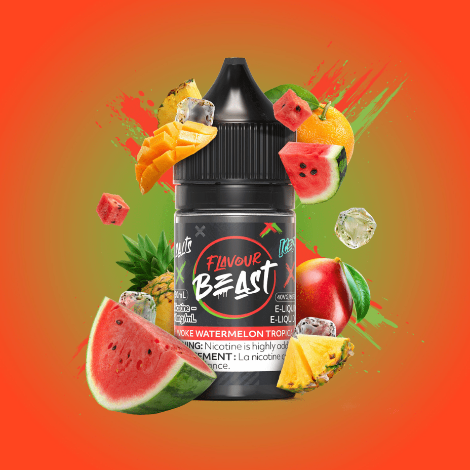 Woke Watermelon Tropica Salts by Flavour Beast E-Liquid 30ml / 20mg Vape Superstore  Saskatchewan Canada
