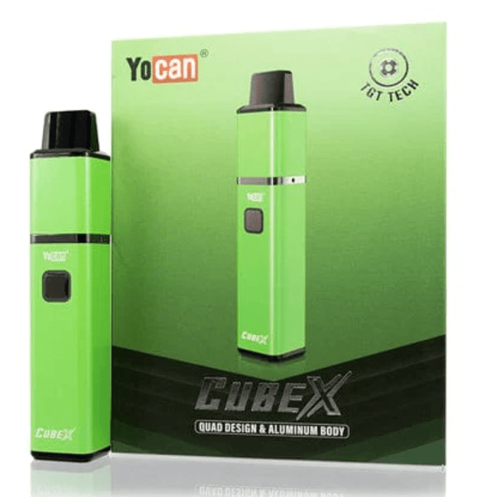 Yocan CubeX Concentrate Vaporizer Green Vapexcape Vape and Bong Shop Regina Saskatchewan