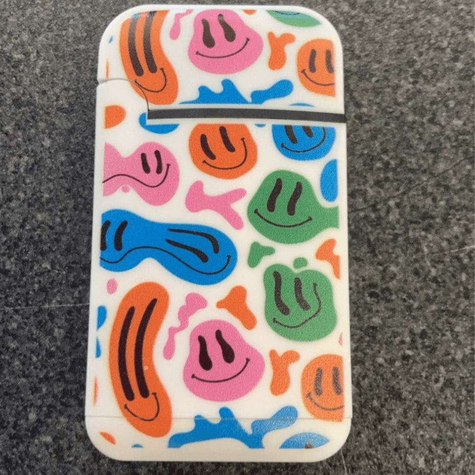 ZENGAZ Mega Jet Single Butane Flame Torch White Smiley Vape Superstore  Saskatchewan Canada