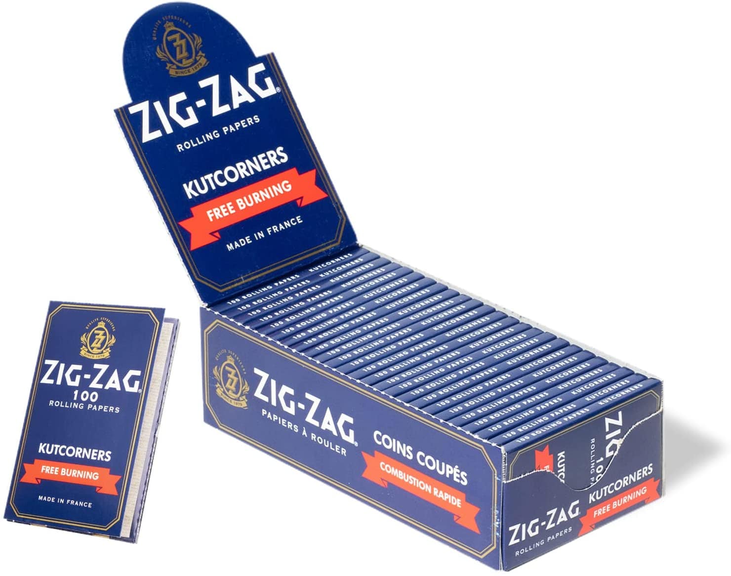 Zig Zag Blue KutCorners Rolling Papers-Vapexcape Regina Vape