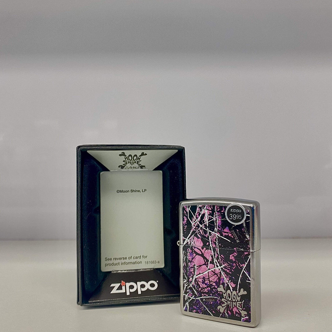 Zippo-'MoonShine' Pink Camo Case-Vapexcape Regina Vape & Bong Shop, SK Vapexcape Vape SuperStore-Vape & Bong Shop Zippo-'MoonShine' Pink Camo Case-Vapexcape Regina Vape & Bong Shop, SK Vapexcape Vape SuperStore-Vape & Bong Shop