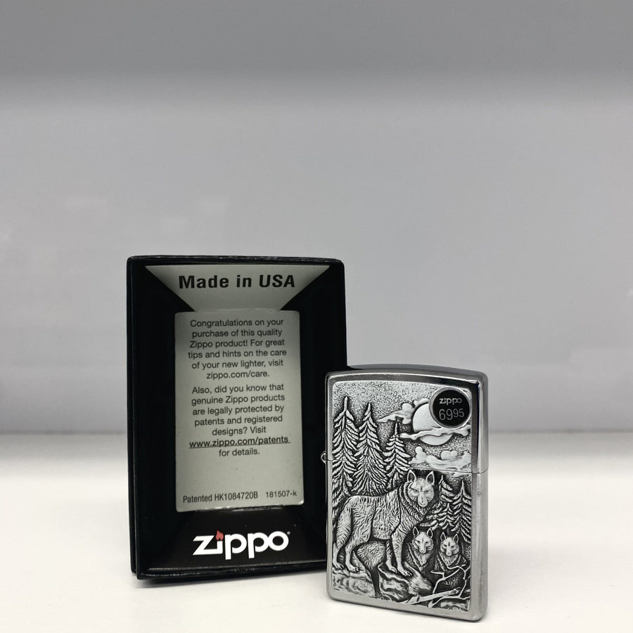 Zippo Lighter-Timberwolf Case Vapexcape Vape and Bong Shop Regina Saskatchewan